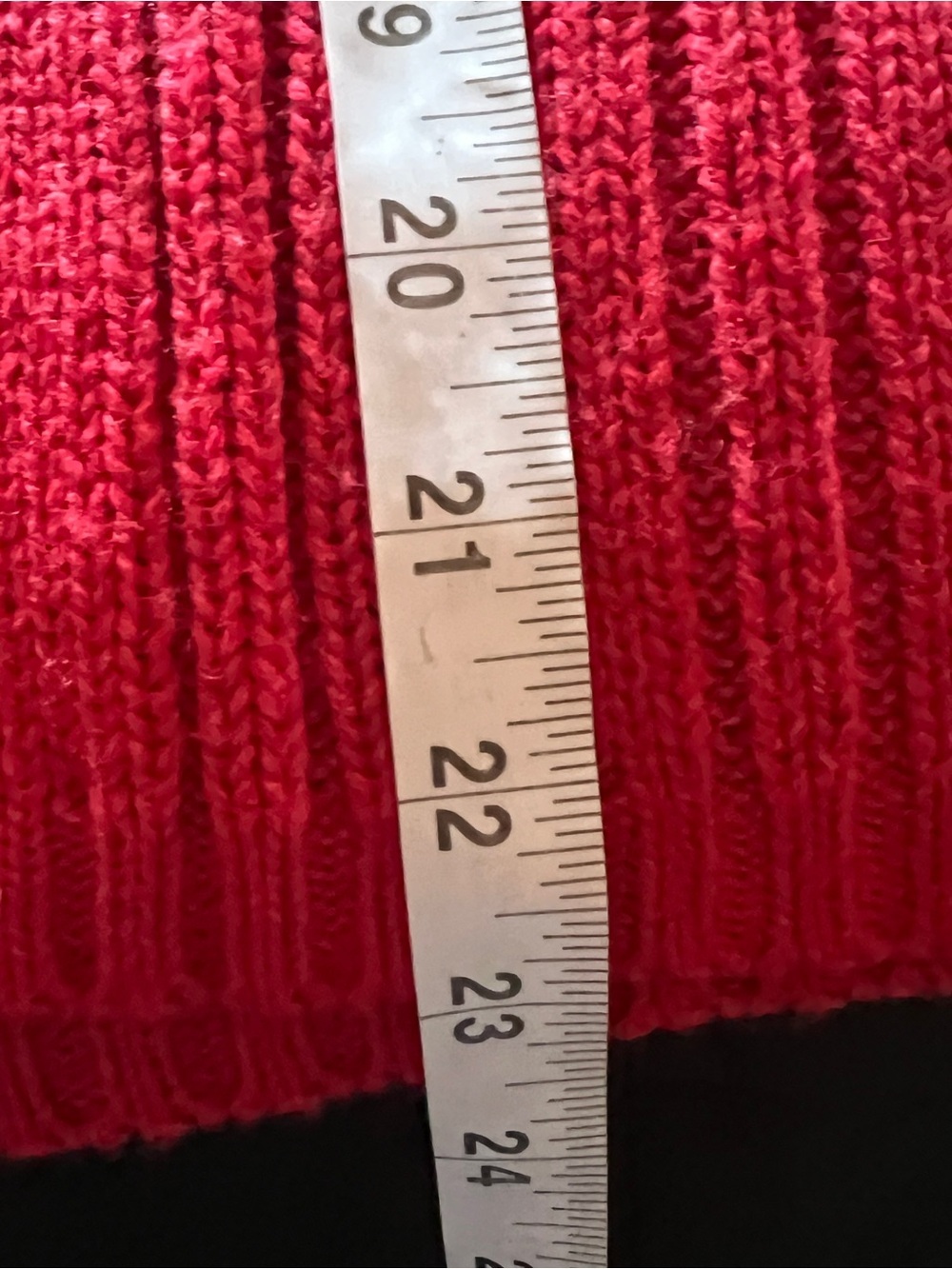 ๐Basic Editions Red Ribbed Turtleneck Sweater Medium - Picture 10 of 10